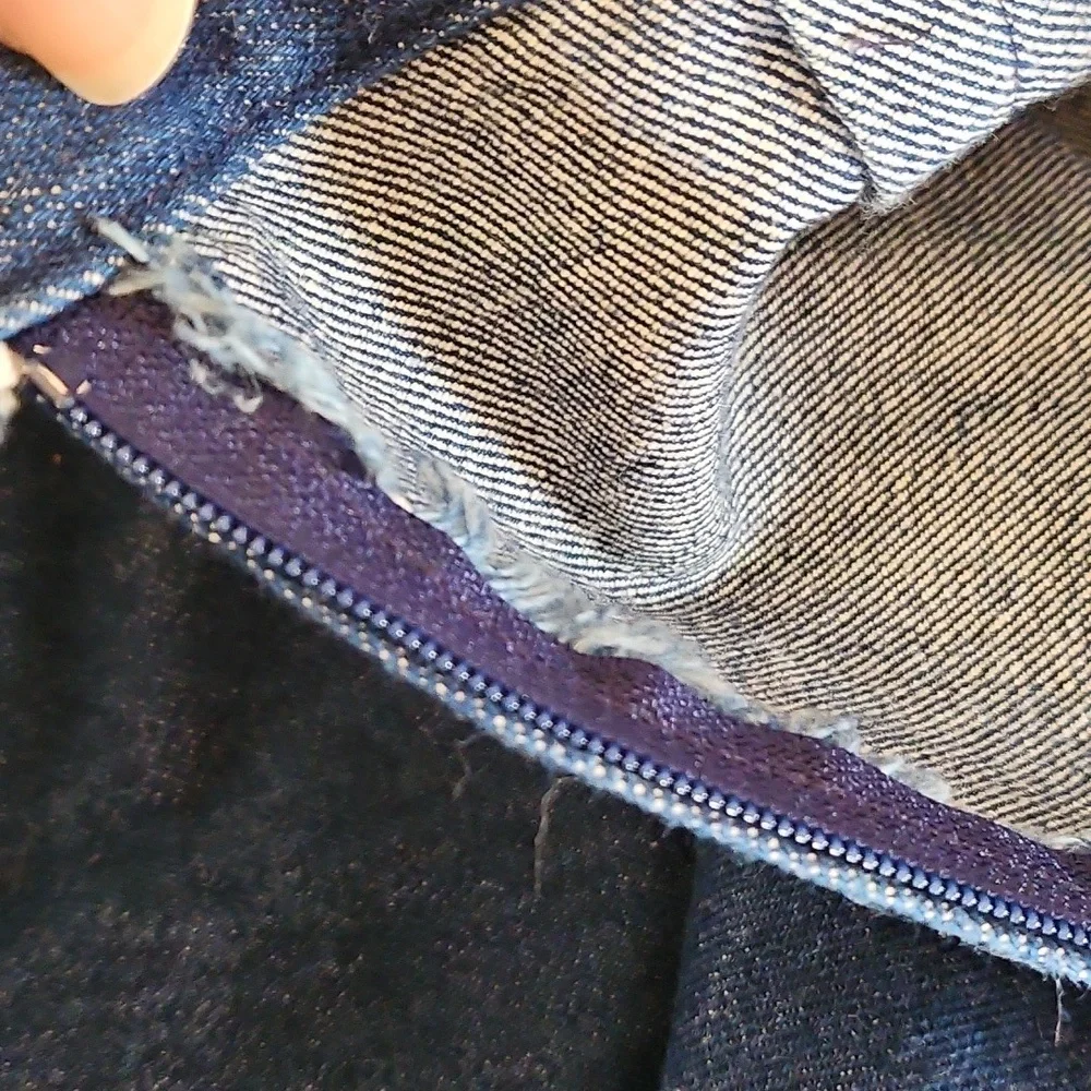 Hand Sewn Vintage Denim Skit With Eyelet Details - Picture 12 of 12
